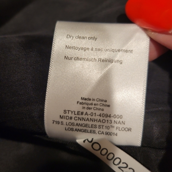 Anine Bing Selena Long Coat Black L NWT - Picture 7 of 11